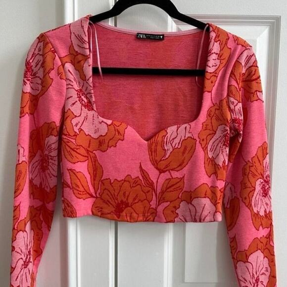 NWOT ZARA Jacquard long sleeve sz‎ l - Picture 6 of 6